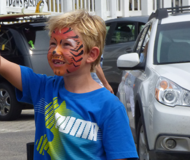 Face painting is just one of the kid-friendly activities at Kitty Hawk Kites' Kid's Day.