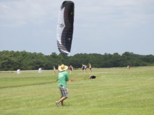 Chris Shulz doing a 360 with a power kite.