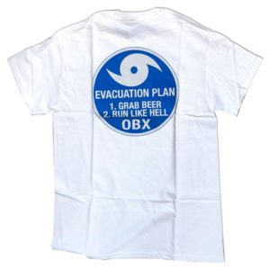 OBX Evacuation plan t-shirt