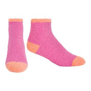 neon Pink and Orange Snuggle Socks