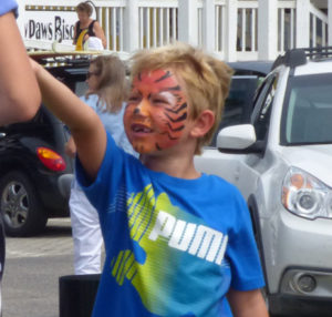 Face painting done by Kitty Hawk Kites