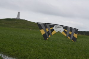 Revolution quad line kite at Wright Brothers memorial