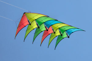 Neutrino stacked dual line stunt kites