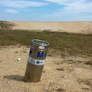 a keg that will soon fly at the annual Kitty Hawk Kites OBX Brewtag