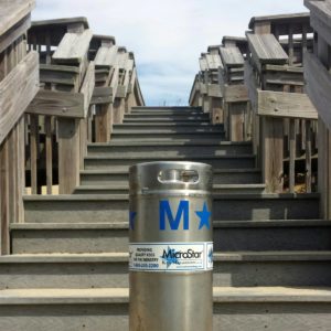 A keg that will soon earn its wings at the annual Kitty Hawk Kites Brewtag