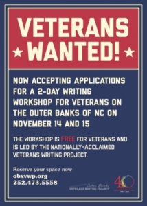 A sign that reads "Veterans Wanted!"