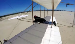 The scene from the 1902 Glider when in flight.