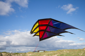 A kite flying
