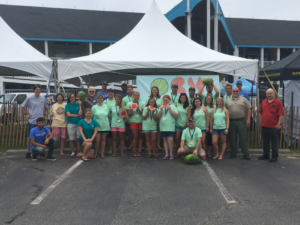 Employees and volunteers for the Kitty Hawk Kites Watermelon Festival