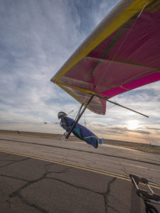 hang gliding launch
