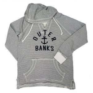Outer Banks Striped Baffled Anchor Hoodie