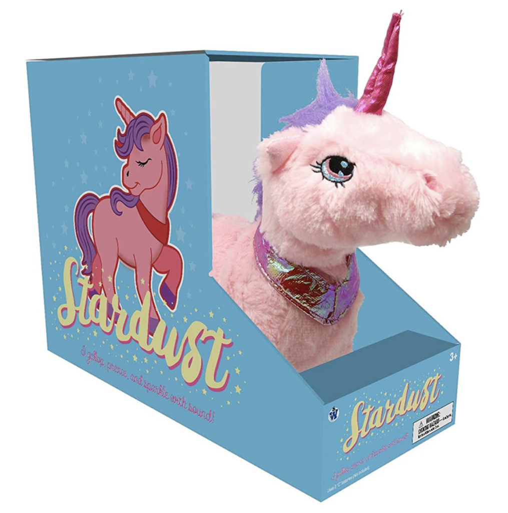 Stardust galloping unicorn plush toy