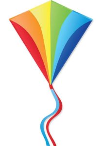 rainbow diamond kite