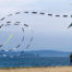 flying a stunt kite