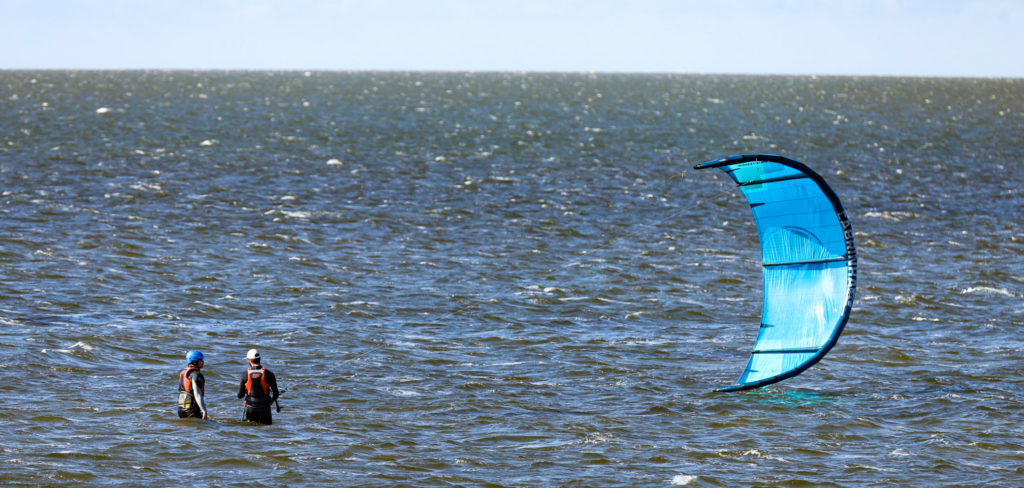 Kiteboarding lesson in the Outer Banks