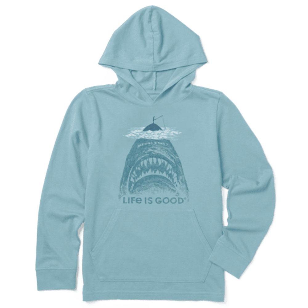 Life is Good Jaws shark hoodie