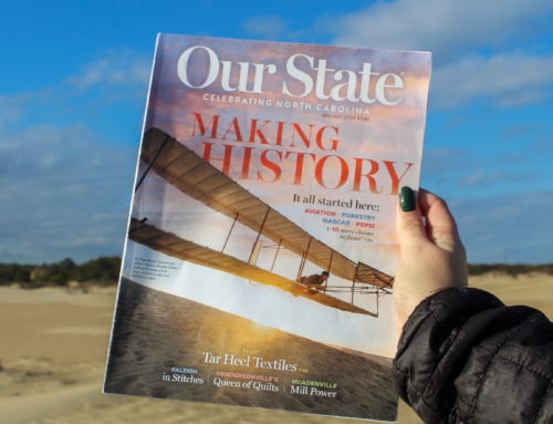 Kitty Hawk Kites soars on the cover of “Our State”