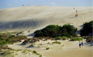 color photo of Jockey's Ridge in the 70s